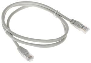 Patchcord RJ45/1.0-GREY kat.5e UTP szary 1m - 2859878408