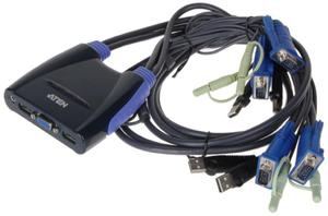 Przecznik KVM 4x VGA + USB CS-64US - 2859878833