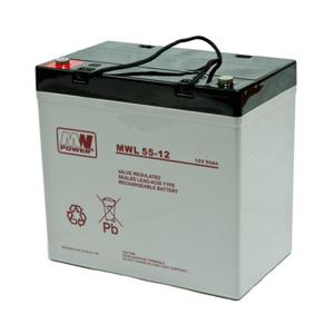 Akumulator MWL 55-12 AGM 12V 55Ah MW Power - 2822950544