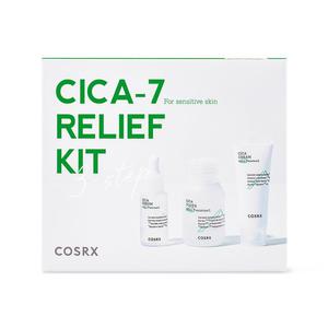 COSRX - CICA-7 Relief Kit 3 step - zestaw 3 mini produktw do pielgnacji twarzy - 2875324806