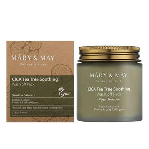 Mary&May - CICA TeaTree Soothing Wash off Pack, 125g - oczyszczajca maska z glink - 2878127442