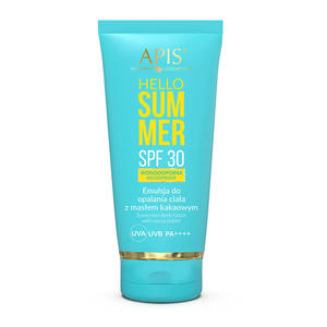 APIS - HELLO SUMMER Emulsja do opalania ciaa z masem kakaowym SPF 30, 200 ml - 2878389064