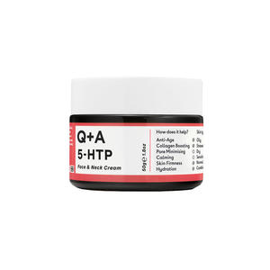 Q+A - 5-HTP Face&Neck Cream, 50g - ujdrniajcy krem do twarzy i szyi z suplementem 5-HTP - 2874907068