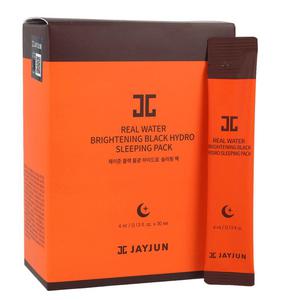 JAYJUN - Real Water Brightening Black Hydro Sleeping Pack, 30szt. - zestaw 30 masek rozjaniajcych - 2875525958