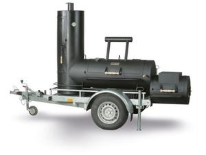 Grill - wdzarnia Big Chief 24" na przyczepie - SMOKY FUN - 2601315232