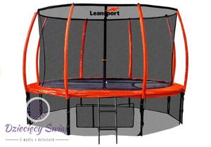 Trampolina LEAN SPORT BEST 14ft z siatk - 2876258105