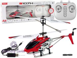 Helikopter SYMA S107H Zdalnie Sterowany 2,4G Czerwony - 2877528072