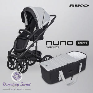 Nuno Pro marki Riko kolor Grey Fox nowoczesny model wzka spacerowego z mikk gondol. - 2876256493