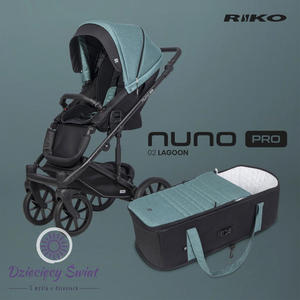 Nuno Pro marki Riko kolor Lagoon nowoczesny model wzka spacerowego z mikk gondol. - 2876256744