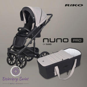 Nuno Pro marki Riko kolor Sand nowoczesny model wzka spacerowego z mikk gondol. - 2876256745