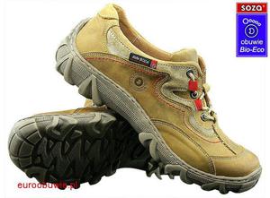 SOZA Bio Eco Obuwie Sportowe Trekking SO-823-F - Camel - 2597647215