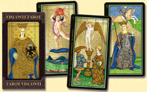 Tarot of Visconti - Wielkie Arkana - karty Tarota + instrukcja A. W. w jzyku polskim