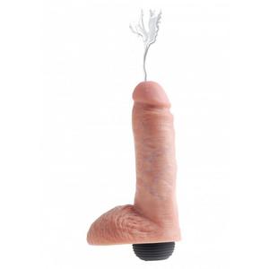 Realistyczny penis z wytryskiem - 20 cm + sztuczna sperma - 2825525282