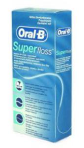 Ni dentystyczna Oral-b Super Floss do czyszczenia aparatw ortodontycznych, mostw 50x60cm - 2833186970