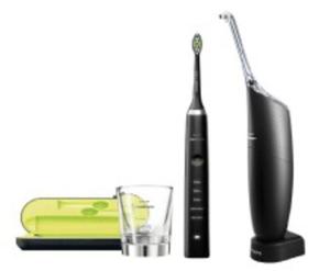 SONICARE Philips Zestaw Pro Black HX8491/03 Szczoteczka Diamond Clean Black + AirFloss Ultra - 2848155344