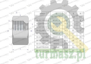 Nakrtka hydrauliczna metryczna (M42L) M52x2 42L Waryski ( sprzedawane po 2 ) - 2874195077