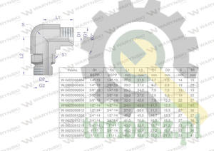 Kolanko hydrauliczne nastawne calowe BB 1/2" x 1/2" BSP z regulacj Waryski - 2874195364