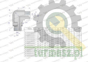 Kolanko hydrauliczne nastawne calowe BB 3/4" x 1/2" BSP z regulacj Waryski - 2874195366