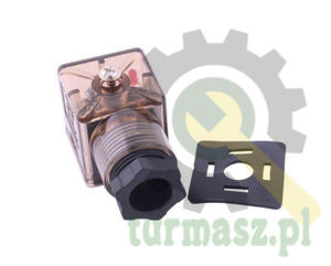 Wtyczka elektryczna W-WTYKVDC 12V 24V (SP666) do zasilania cewek elektromagnetycznych z diod i uszczelk Waryski - 2874195506