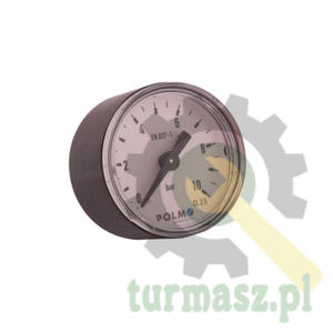 Manometr suchy M40 0-10 bar gwint G1/8" tylne przycze obudowa plastikowa POLMO - 2874195544