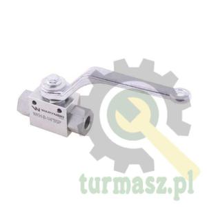 Zawr kulowy hydrauliczny 2-drogowy 2/2 - 1/4"BSP z otworami mocujcymi 500 bar Waryski - 2874320836