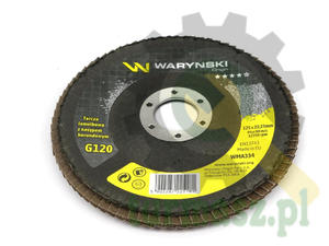 Tarcza do szlifierki 125 mm lamelkowa z elektrokorundem GR120 (sprzedawana po 10 szt.) Waryski - 2874468075