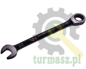 Klucz pasko-oczkowy 22 mm z grzechotk 72 zby standard ASME B107-2010 Waryski - 2874544872