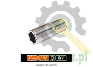 Klucz nasadowy 1/4" szecioktny dugi 10 mm / TEGER - 2875124103