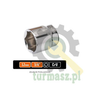 Klucz nasadowy 3/8" szecioktny 12 mm / TEGER - 2875124132