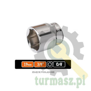 Klucz nasadowy 3/8" szecioktny 19 mm / TEGER - 2875124139