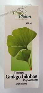 Tinctura Ginkgo bilobae, nalewka z miorzbu japoskiego 100 ml - 2874747091