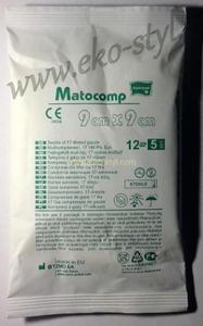 Matocomp, Kompresy z gazy 17-nitkowej, 9x9 cm - 5 szt. - 2874747119