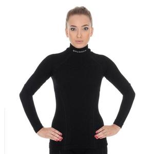 Bluza damska merino Brubeck EXTREME WOOL Czarny - 2876600978