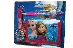 Zestaw Frozen portfel dugopis zegarek 3 w 1 - 2847606749