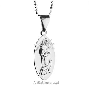 Medalik srebrny św Franciszek z Asyżu - 2837520219