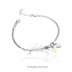 Srebrna bransoletka Serduszka - Piękna biżuteria włoska - 2837520232