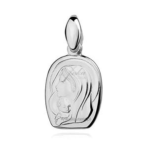 Medalik srebrny Matka Boska z dziecitkiem - 2841656625