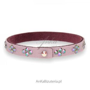 Biuteria Swarovski Bransoletka w kolorze lila