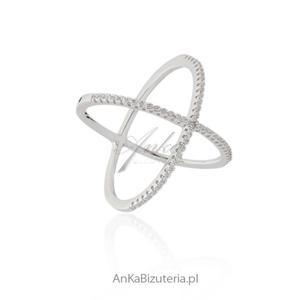 Modna biuteria Piercionek srebrny X - Line Argent Hiszpania - 2835352669