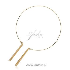 Choker naszyjnik srebrny pozacany - 2836105821