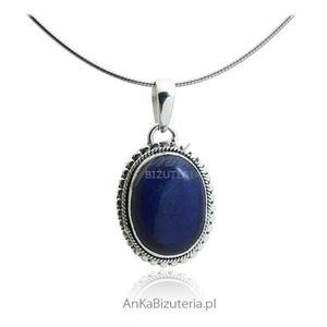 Wisiorek srebrny z lapis lazuli - 2847371831