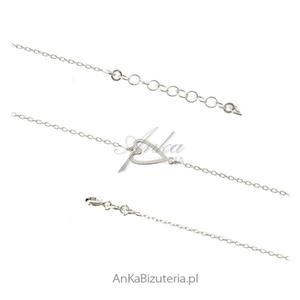 Bransoletka srebrna serduszko - biżuteria włoska - 2853263490