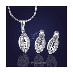 Komplet biżuterii srebrnej: " Zjawiskowe Greckie Cyklady" - 2835352498