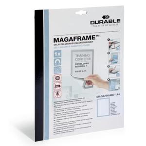 Ramka magnetyczna samoprzylepna DURAFRAME A4 z uchyln przedni stron op. 1 szt. srebrna 4899 23 - 2832519786