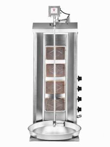 Gyros | opiekacz gazowy do kebaba | 4 palniki | wsad do 60kg | RQ43034 | Linia Budget - 2877268898