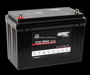 akumulator LiFePO4 Nerbo Lithium N-LFP 100-12 12,8V 100Ah - 2877835540