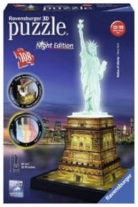 Ravensburger 3D Puzzle Freiheitsstatue bei Nacht 12596 - Das berhmte Bauwerk in New York als Night Edition mit LED - 2877865214