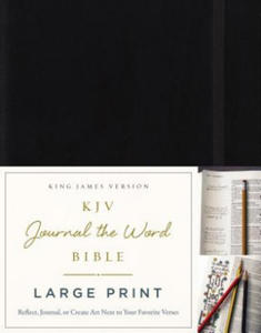 KJV, Journal the Word Bible, Large Print, Hardcover, Black, Red Letter - 2878792010
