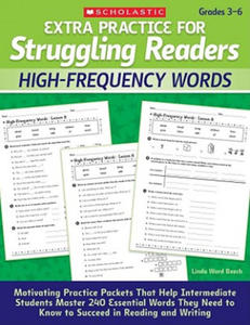 Extra Practice for Struggling Readers: High-Frequency Words - 2861959850