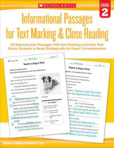 Informational Passages for Text Marking & Close Reading, Grade 2 - 2876451940